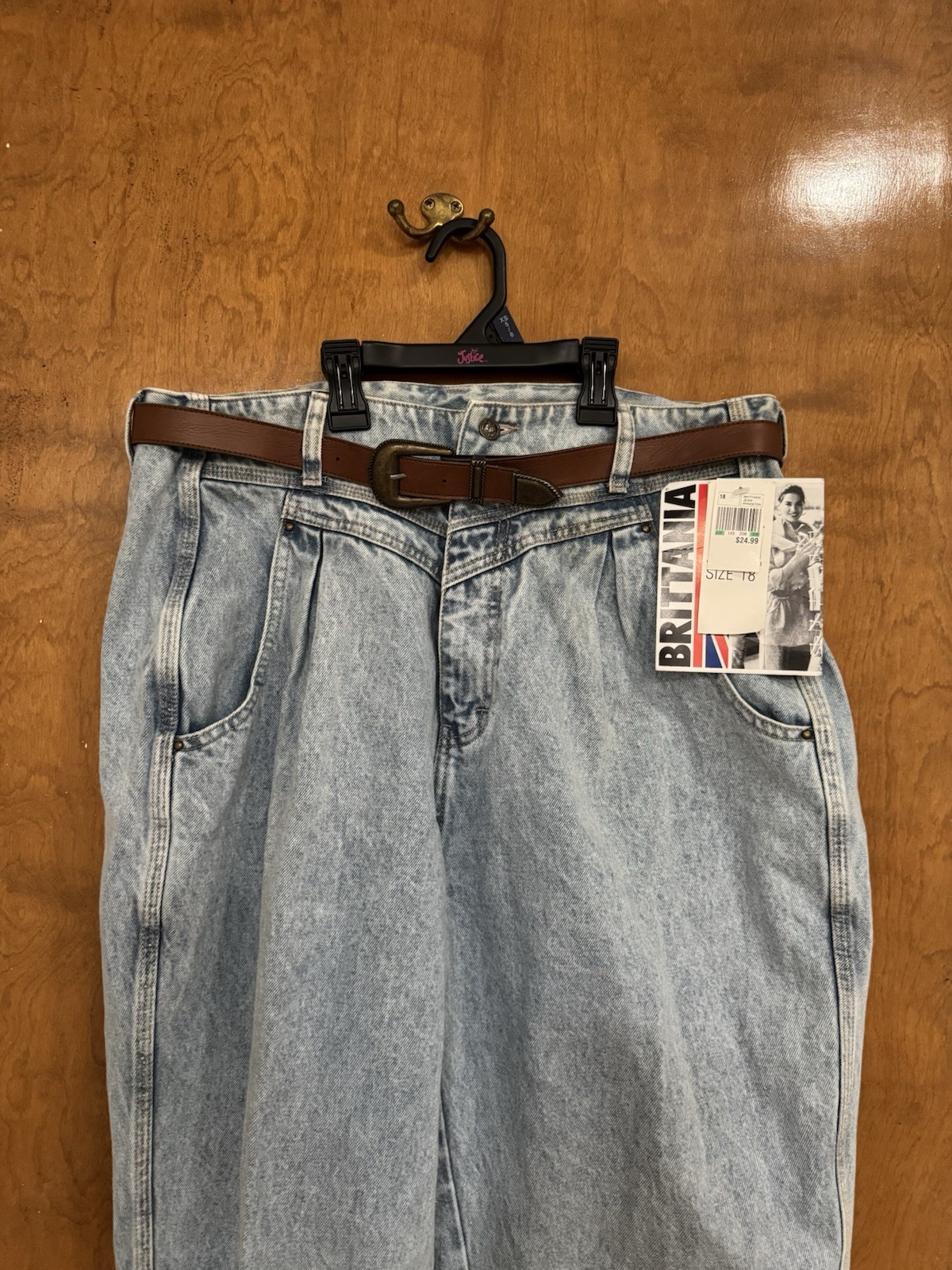 vintage Brittania acid-wash jeans, a classic style from early 1990s NWT Size 18