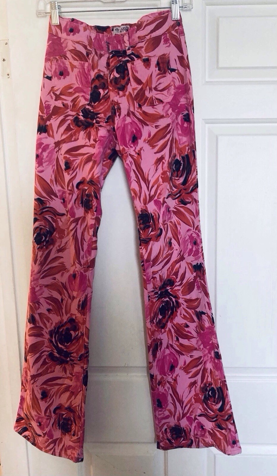 Vintage Cimarron Designer Women&rsquo;s Pink Red Floral Jeans W 30 Washable