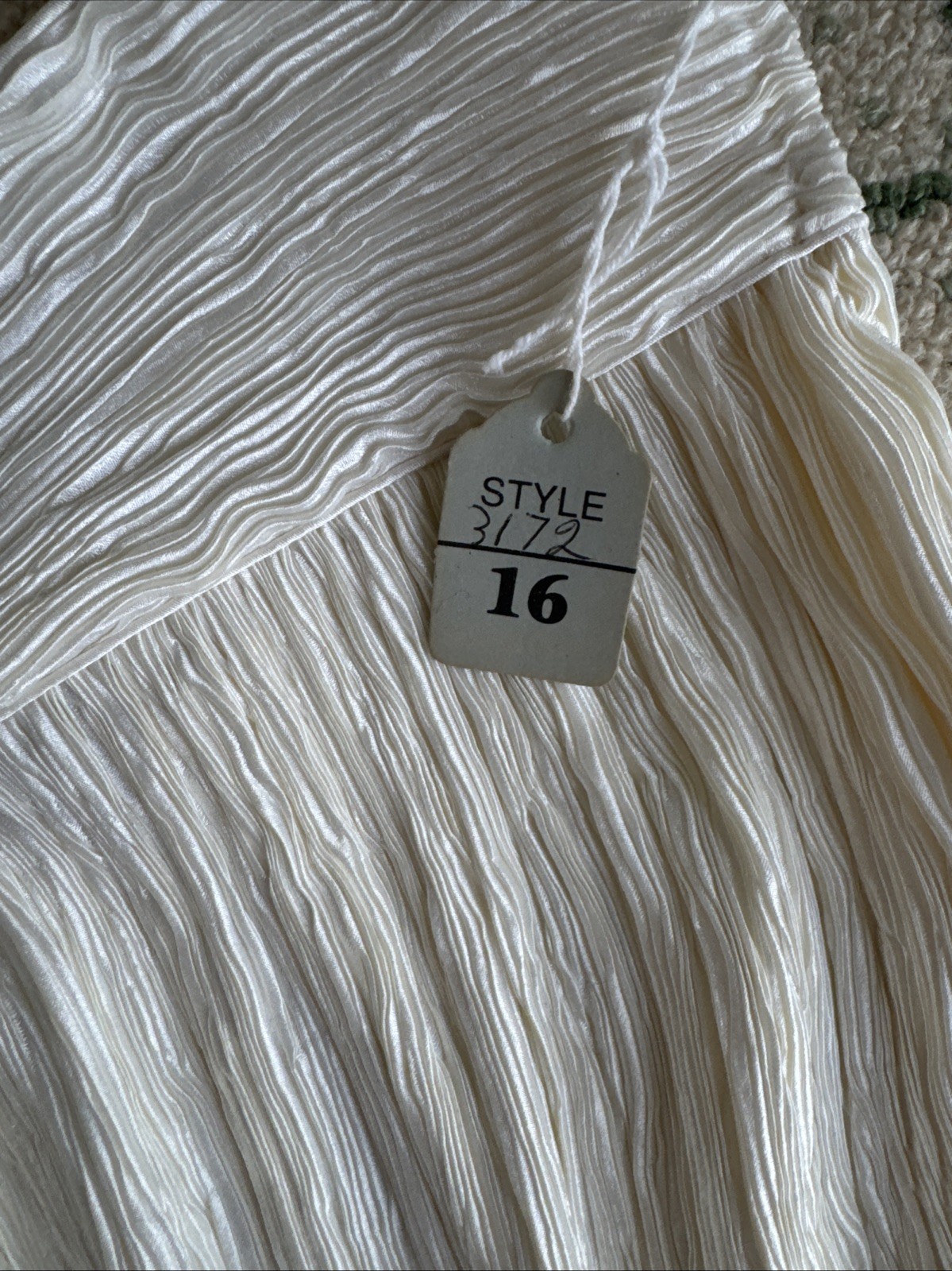VINTAGE NWT MARY MCFADDEN COUTURE JACKET & SKIRT GOWN Plisse Pleat Sequins 14-16