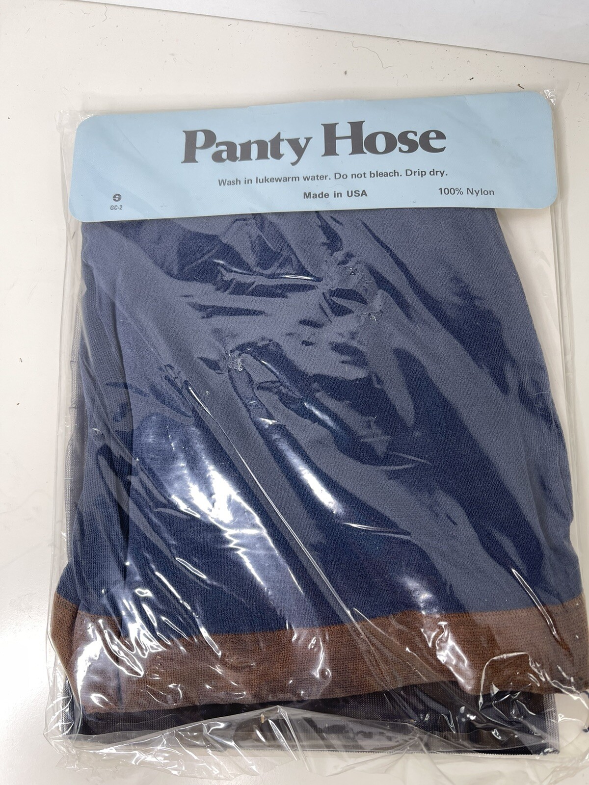 Vintage Sheer Sandalfoot Navy medium tall Panty Hose 1970’s NOS Sexy Nylon