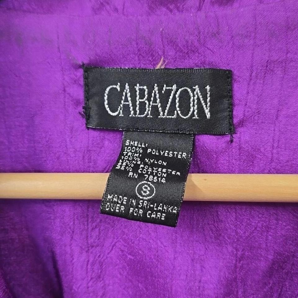 Cabazon Vintage 80s 90s Colorblock Windbreaker Jacket Purple Pink Blue Womens S