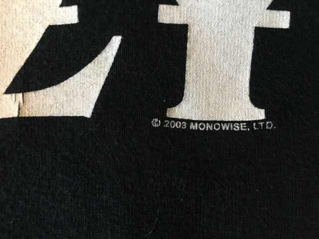  « OZZY » VINTAGE 2003 MONOWISE  U.S.A.  3/4 SLEEVE, XL, PREOWNED PULLOVER SHIRT