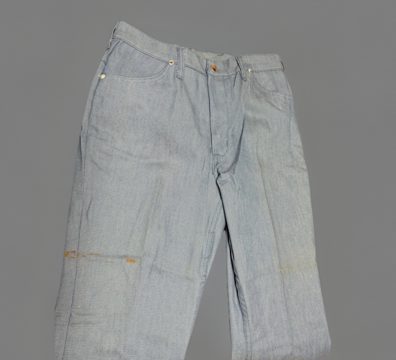 Vtg 70s Maverick Blue Bell Flare Leg Jeans Cotton Nylon WPL 6428 Size 15/16