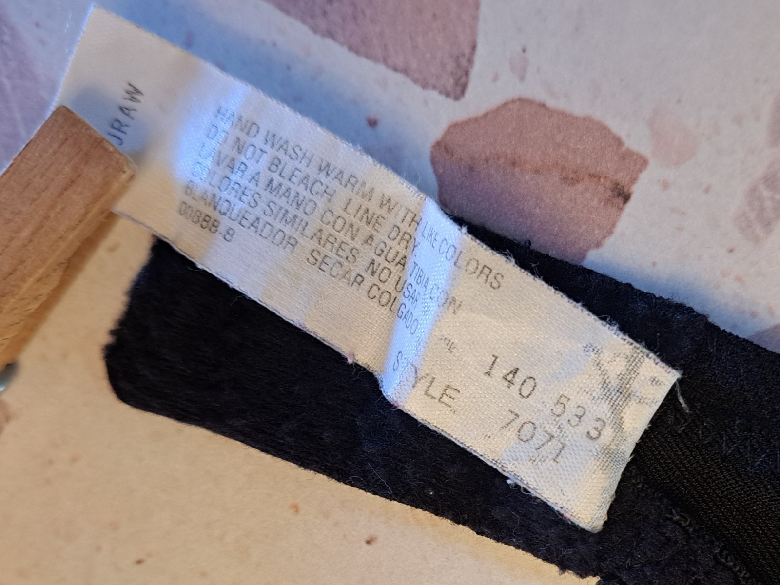 Vtg 90s Delicates Second Skin Satin Bra Black 36C Unlined Underwired Sexy Gothic