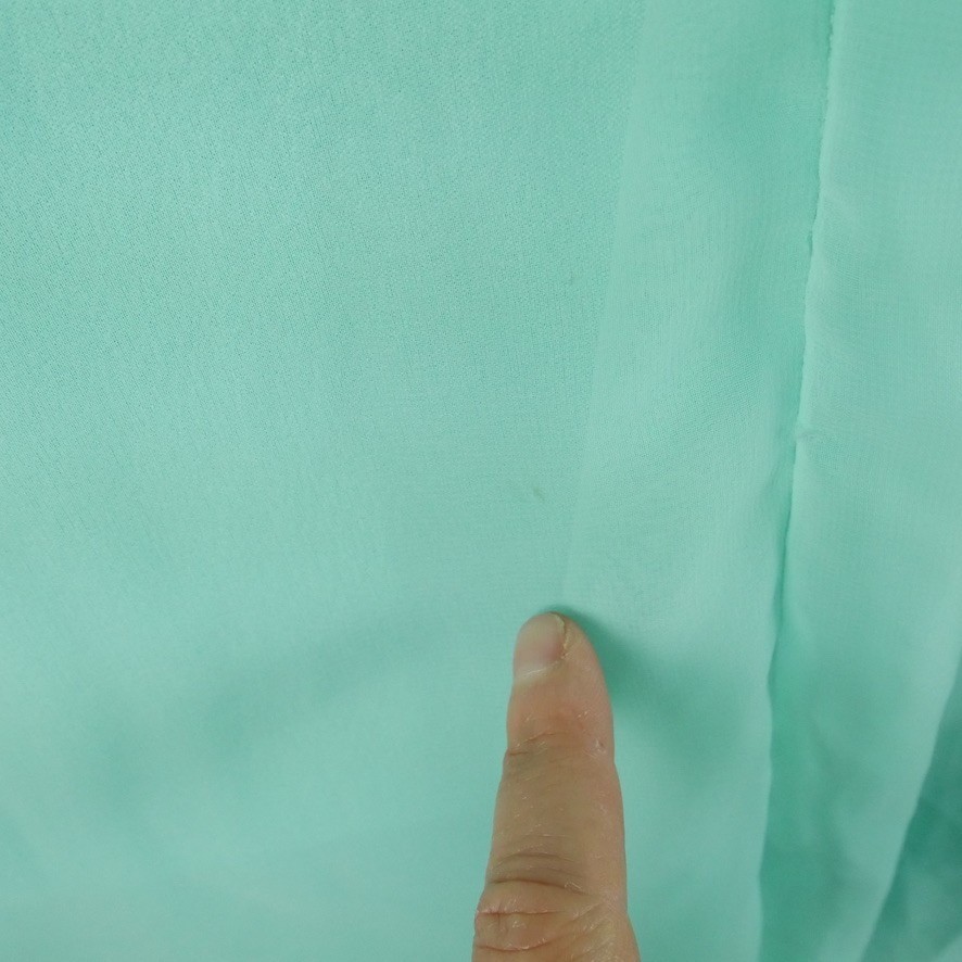 Vintage Emma Domb Mint Green Chiffon Capelet Maxi Dress 70s 60s S Hollywood Glam