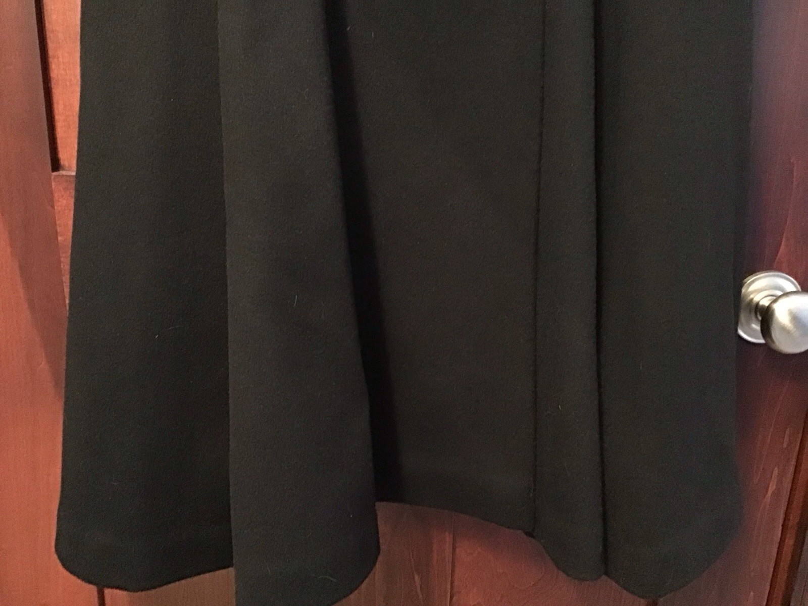 Vintage WORUMBO 100% Wool Long Black Size 6 Women&rsquo;s Coat Fashioned by JILL JR.