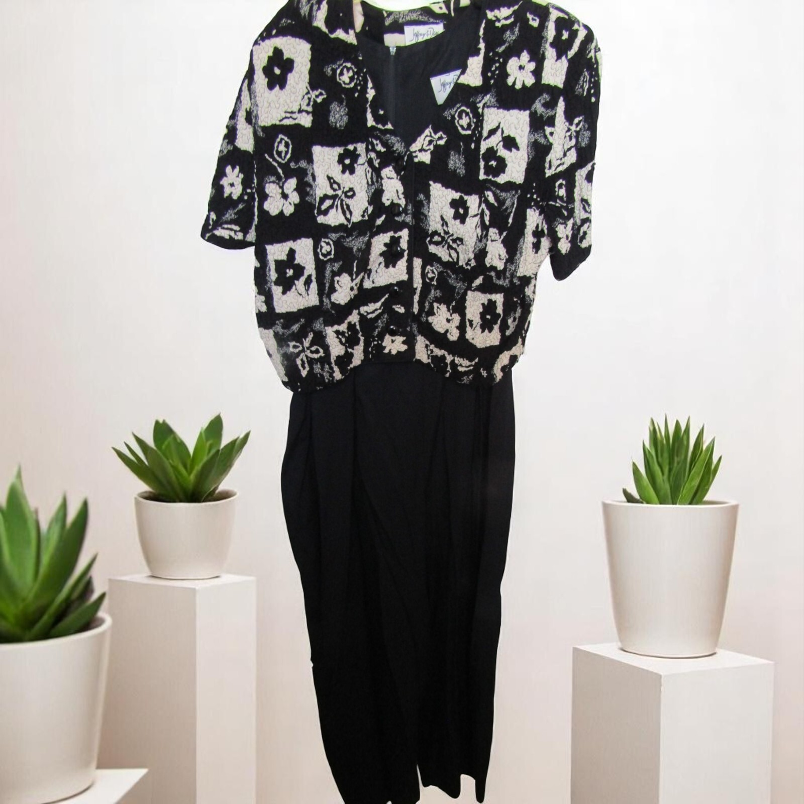 Vtg Jeffrey & Dara Jumpsuit and Jacket by Linda Hutley Size 14