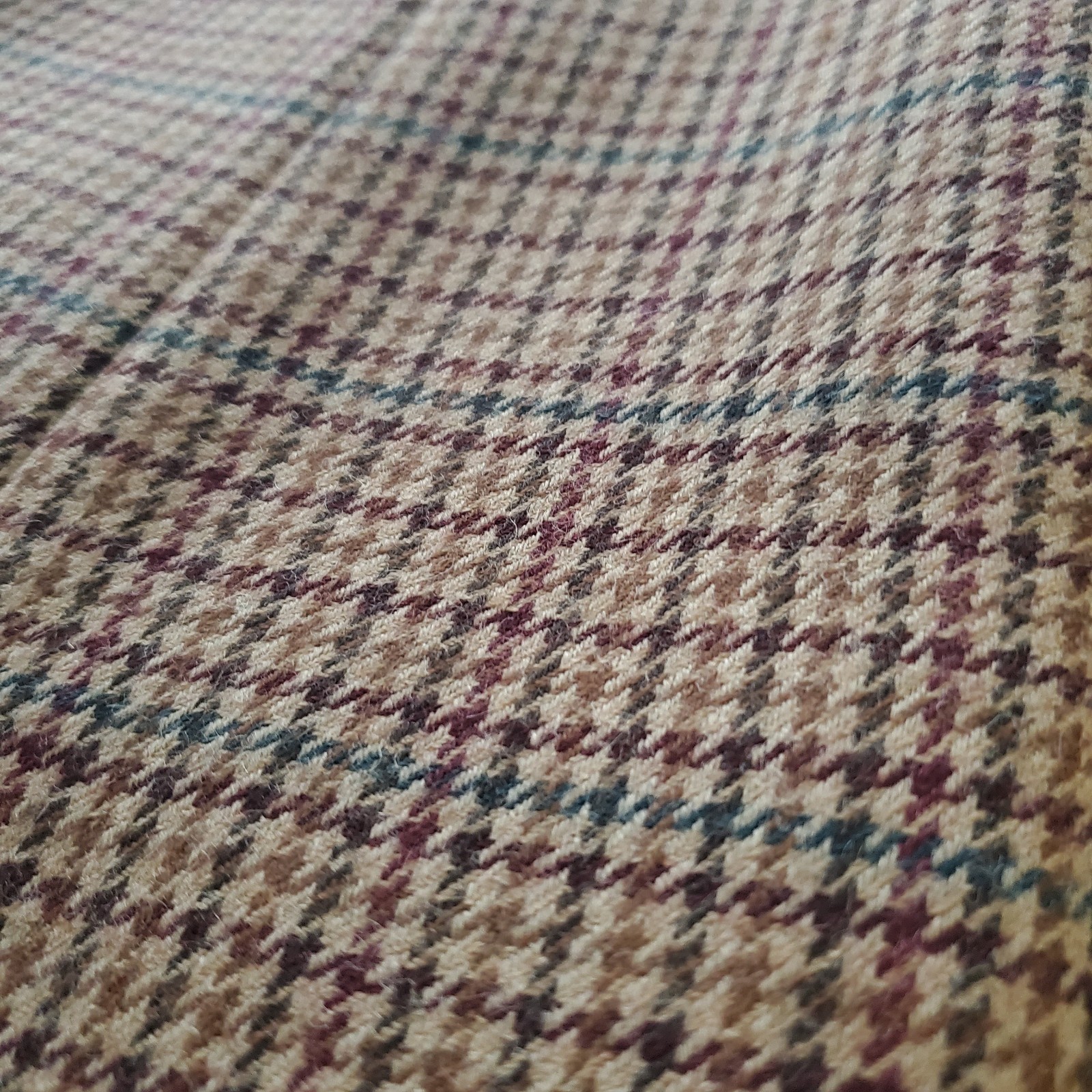 VINTAGE Breeches Brown Houndstooth Equestrian Alpaca Wool Pants Made In USA Size