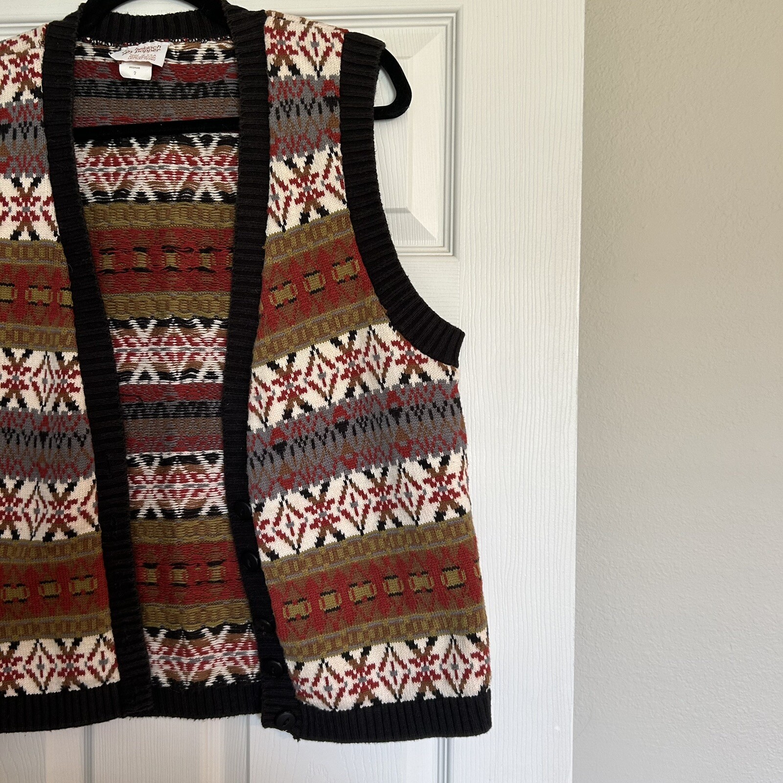 Beldoch Popper Vintage Sweater Vest