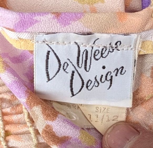 Vintage 60&rsquo;s Deweese Design floral Swim sun Dress 38&Prime; bust as is