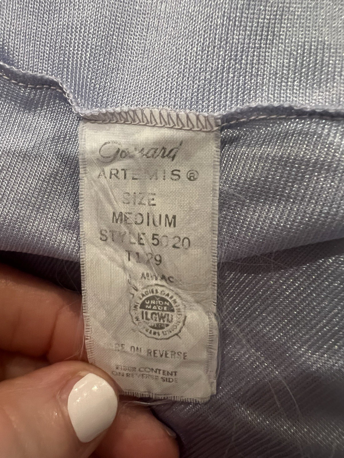 Vintage Gossard Artemis Lavender Nylon Nightgown Lace Trim M ILGWU USA 60-70’s