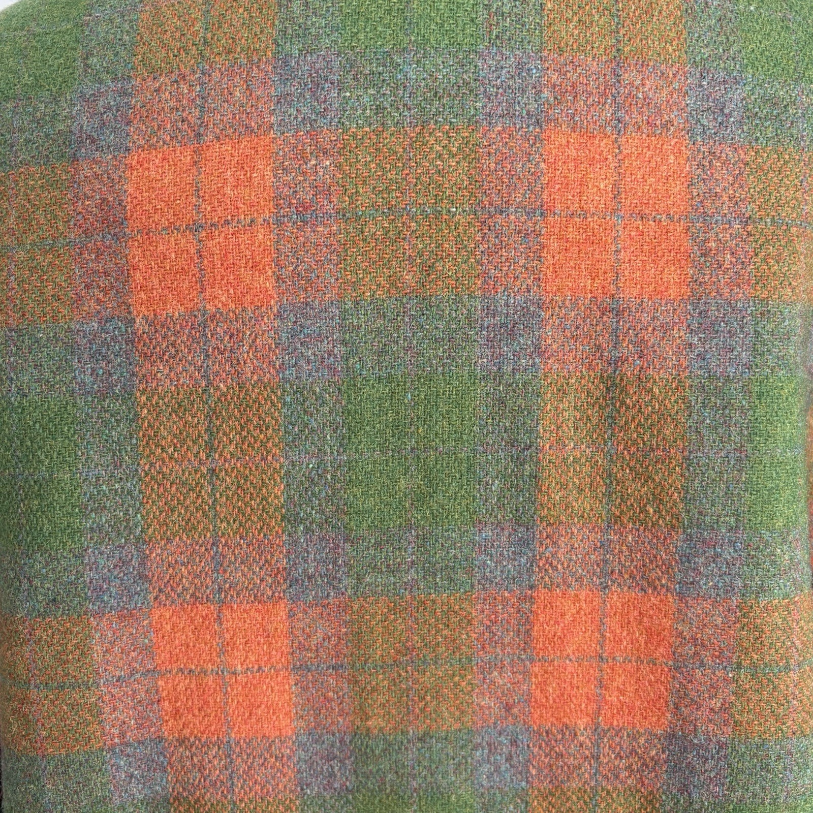 Vintage 1950’s Rainbow Plaid Wool Cropped Peter Pan collar Jacket XS/S