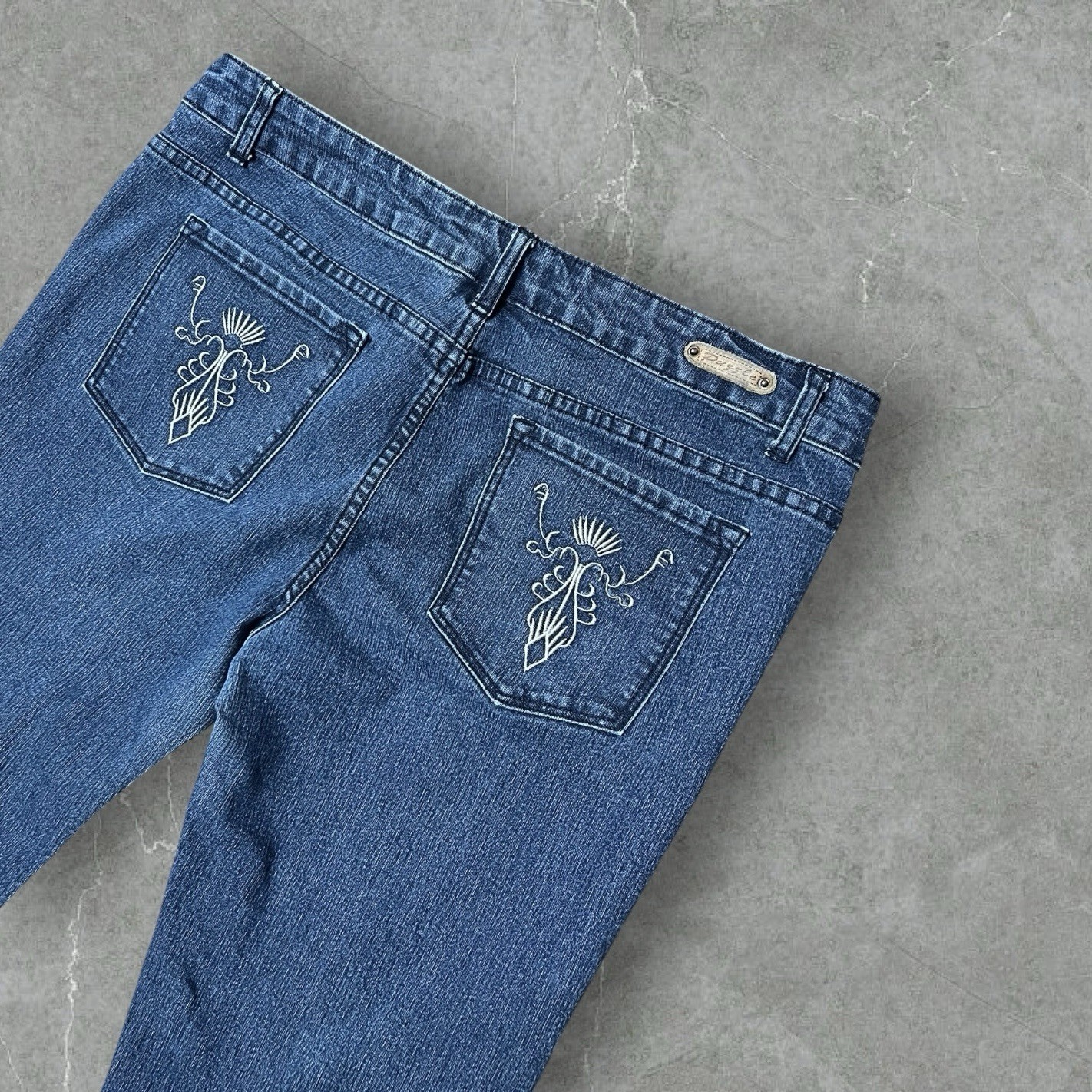 Vintage 2000s y2k / 2010s Embellished Style & Co Premium Jeans Size 8 (32&Prime;)