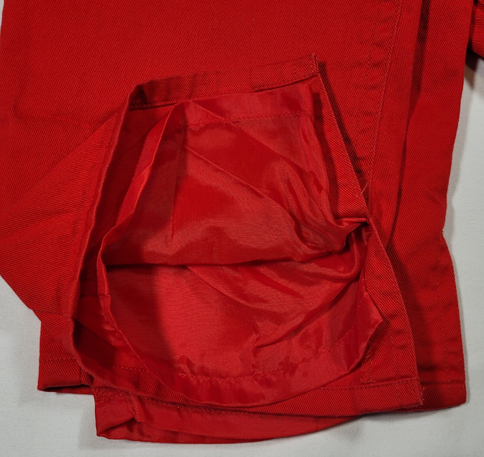 VTG BOUILLABAISSE by Deborah, Red Lined Pant Womens Size 6 Baggy Cotton RARE 80s
