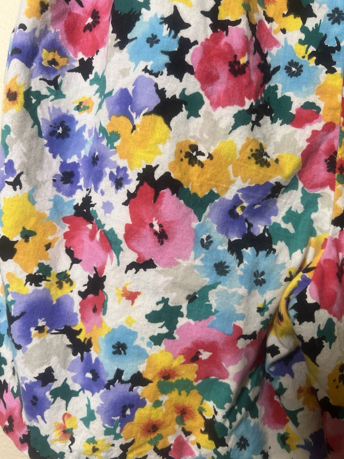 VTG JRT Women’s James River Traders Summer Shorts Pink Multi Floral Pull On, 14