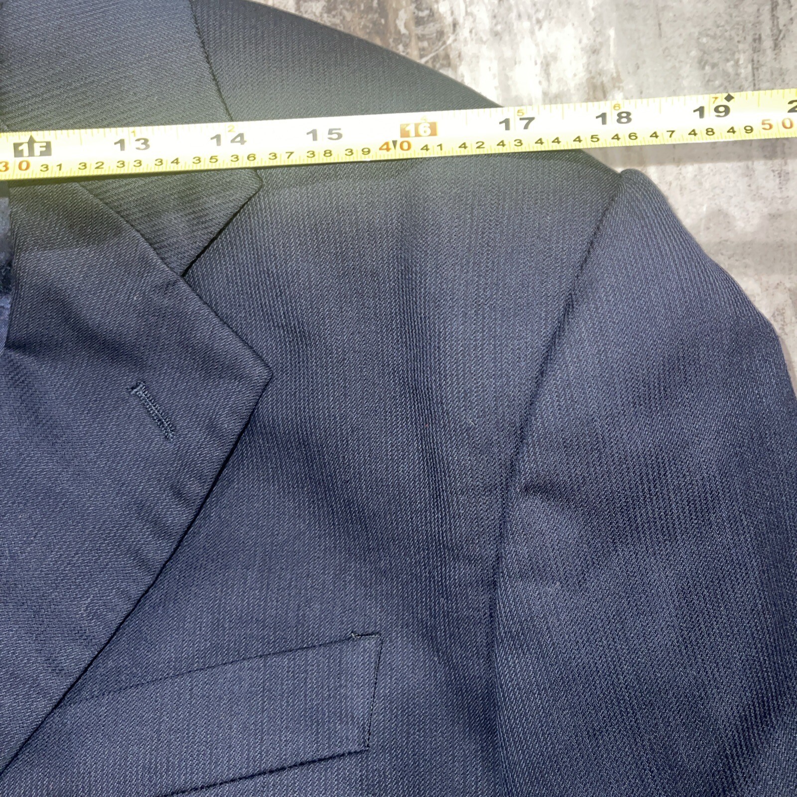 Vintage Principe Italy Navy Blue 3 Button Women’s Jacket Lined See Description
