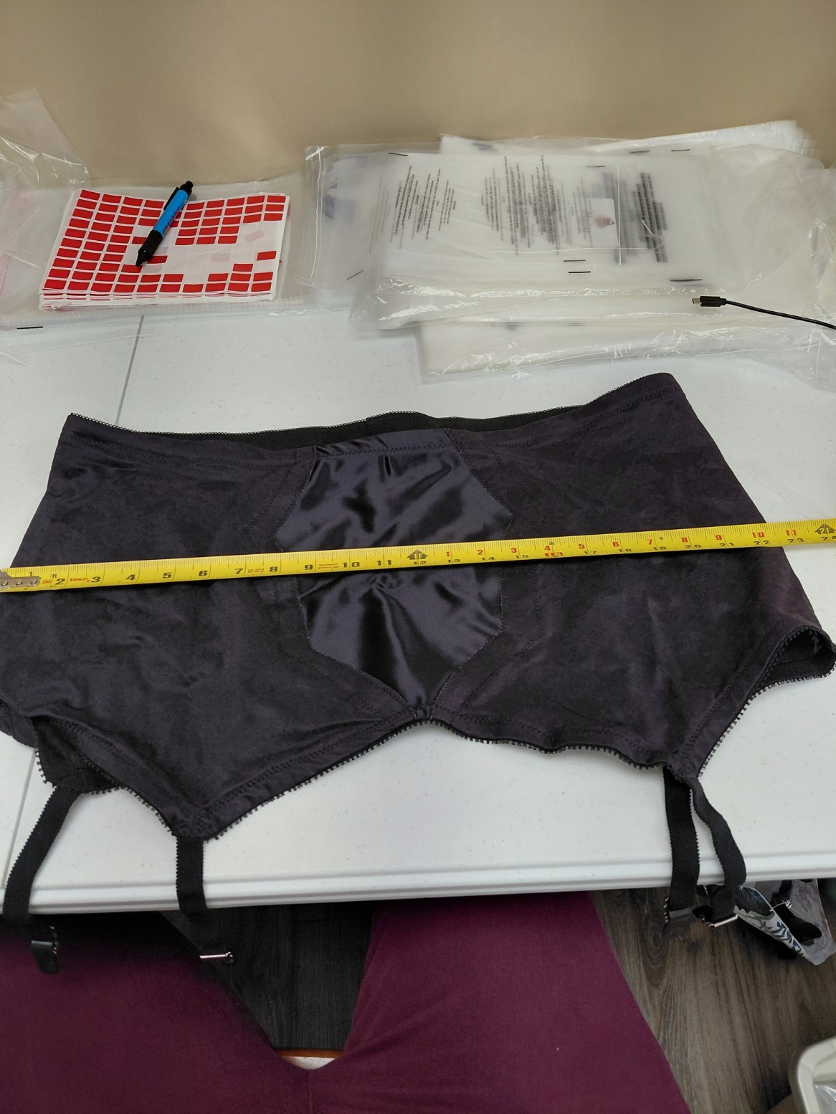Vintage Crown-nette Open Bottom Girdle With Garter Size 54