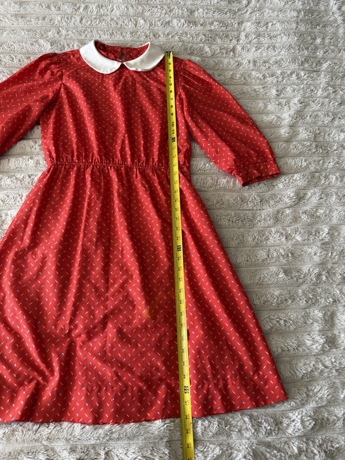 80s Lightweight Red Dress Chipper California