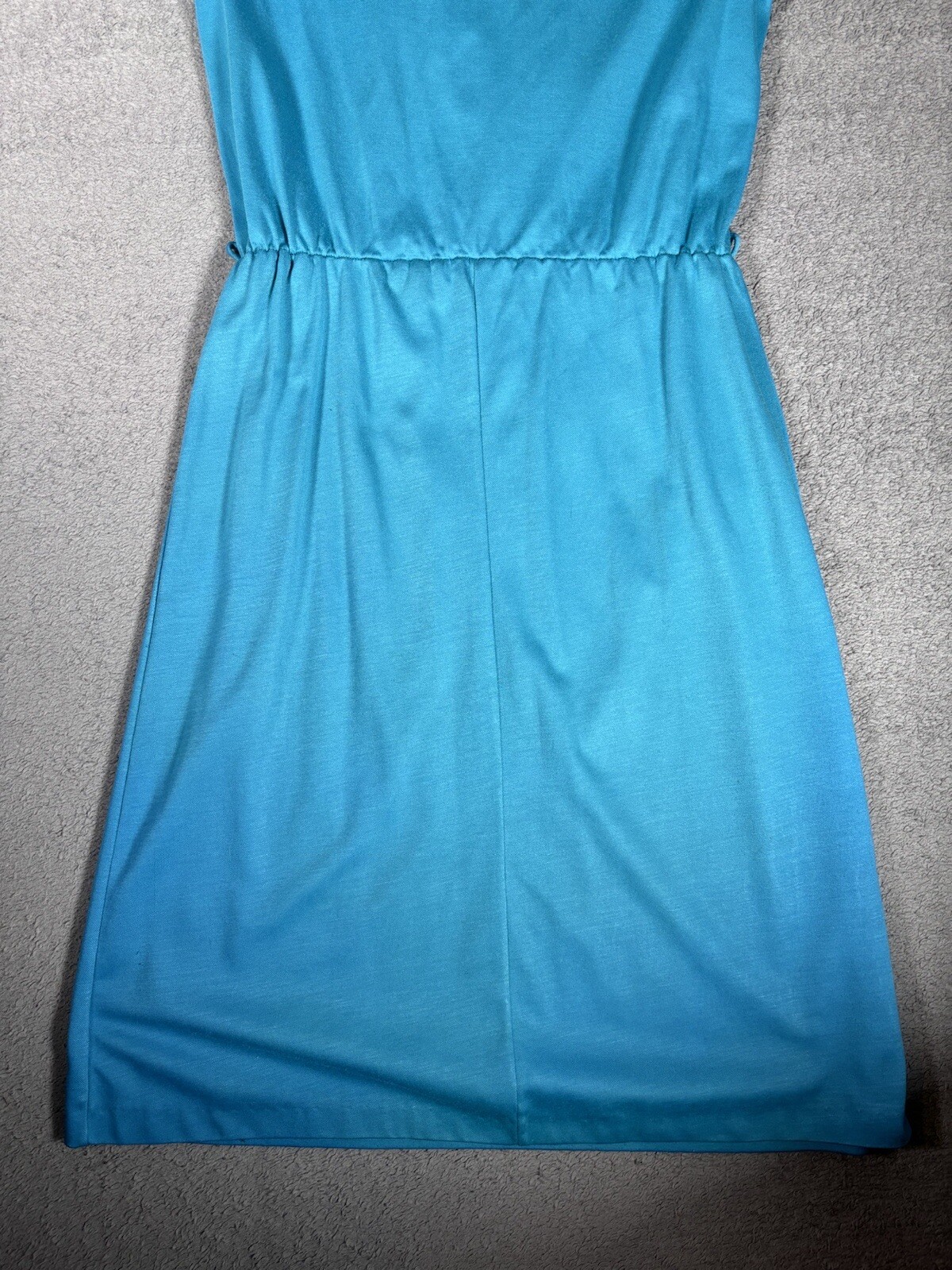 Vintage Timely Trends Dress Basic Short Sleeve Blue Mod/GoGo XS To S 60s Style