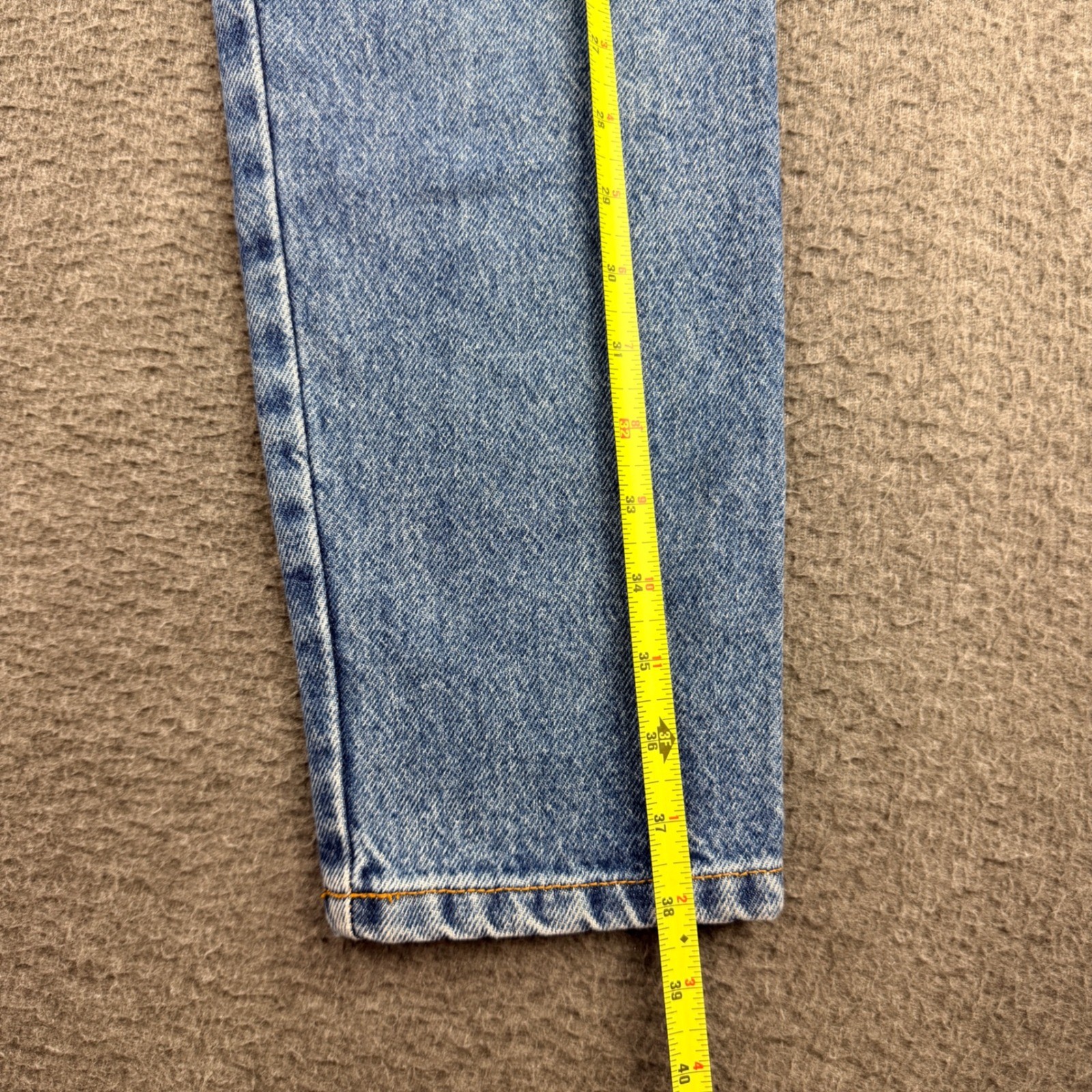 VINTAGE Bongo High Waisted Mom Jeans Blue Button Fly Tapered USA Women&rsquo;s Size 7
