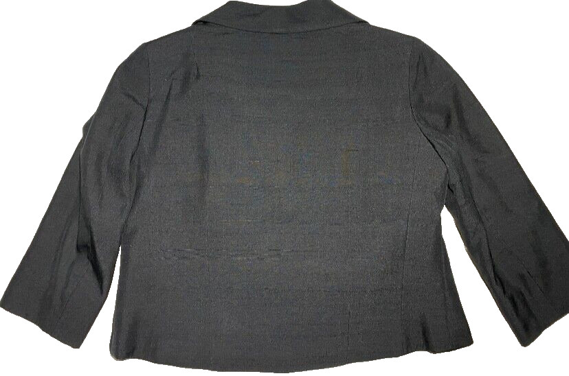 1950s Vtg Silk Jacket Womens Black Size S City of Paris San Francisco Philippe C