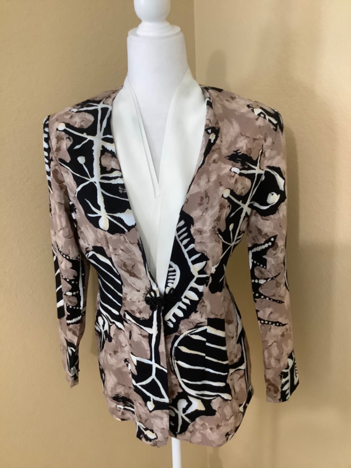 Vintage Tina Barrie Women’s Abstract Jacket/Top Dressy USA made Size M