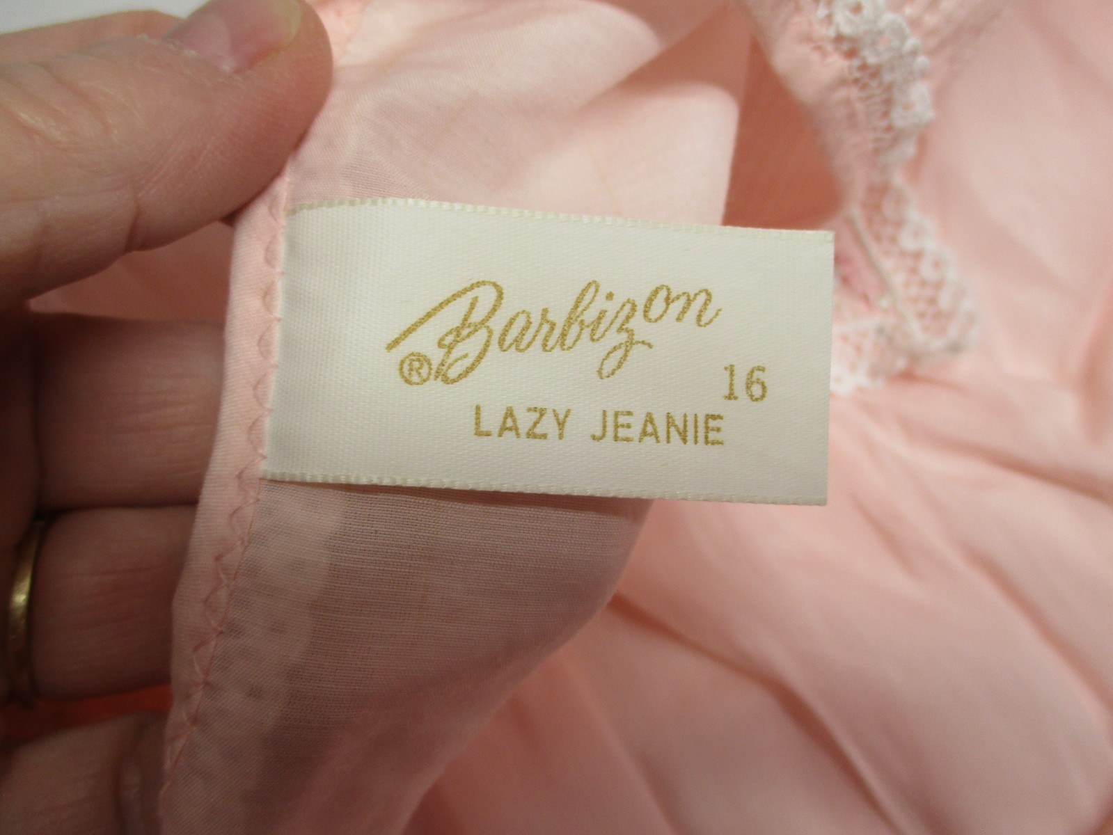 1970s BARBIZON PINK 2 PC PAJAMA SET ~ « LAZY JEANIE » ~ SIZE 16 ~ TOP WITH PANTS
