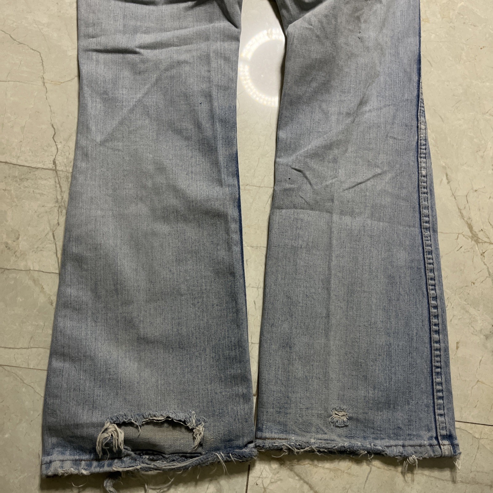 Vtg 60s 70s Wrangler Jeans Patchwork Hippie bell bottom 28/31.5