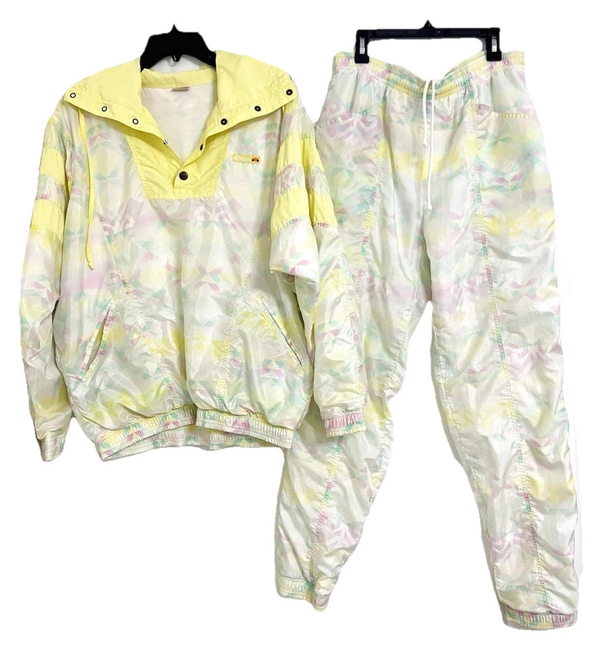 VTG Ellesse ITALY 90&rsquo;s Tracksuit Colorblock M/8 Matching Lined Set Jacket &Pants