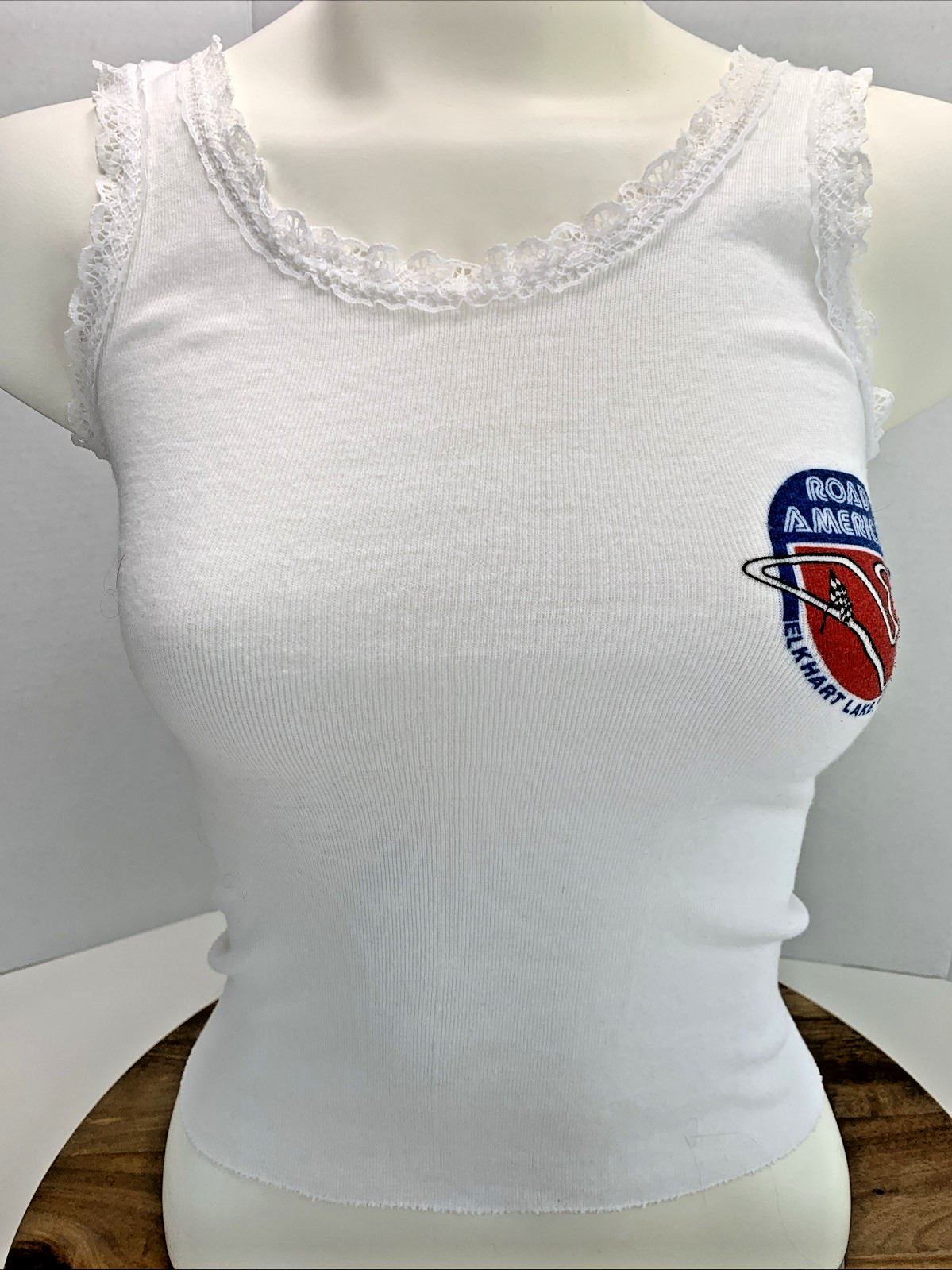 Vintage Road America Tank Top Women sz. S ~ Screen Stars Early 1980&rsquo;s