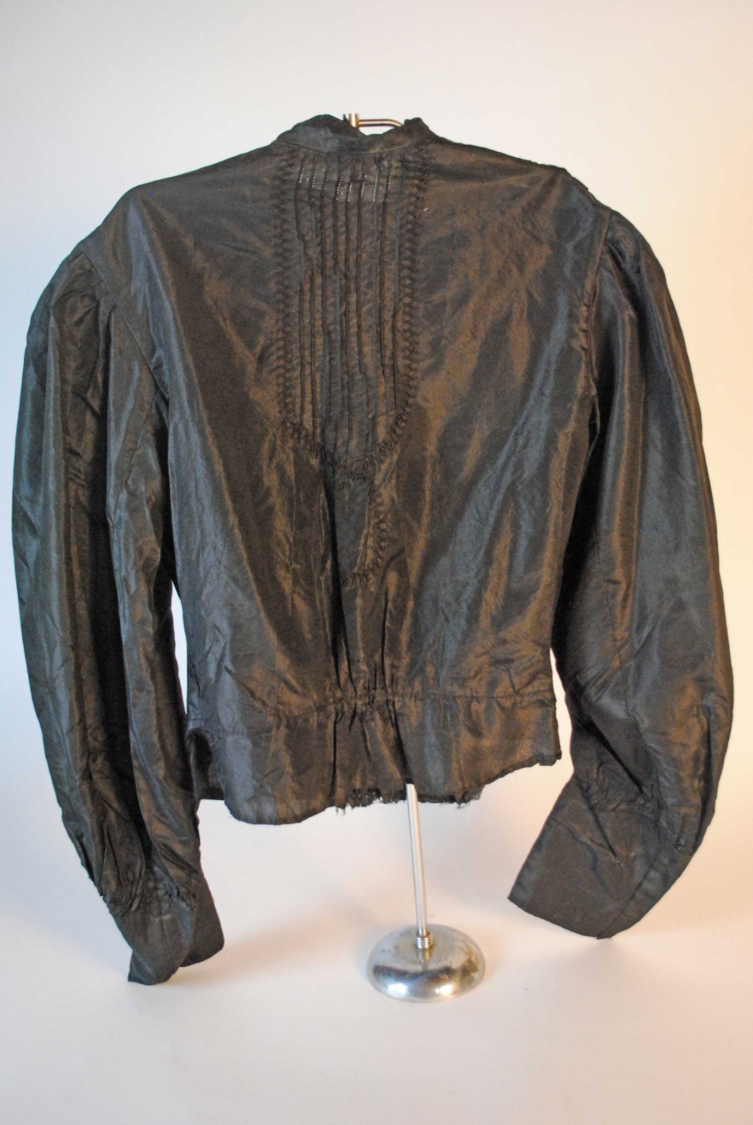 Three Black Silk Taffeta Ladies Blouses, 1890 To 1900s