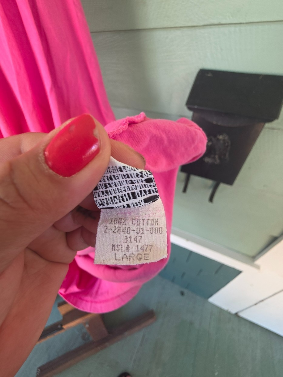 1990&rsquo;s United Cotton Company Pink Garment Dyed Dress