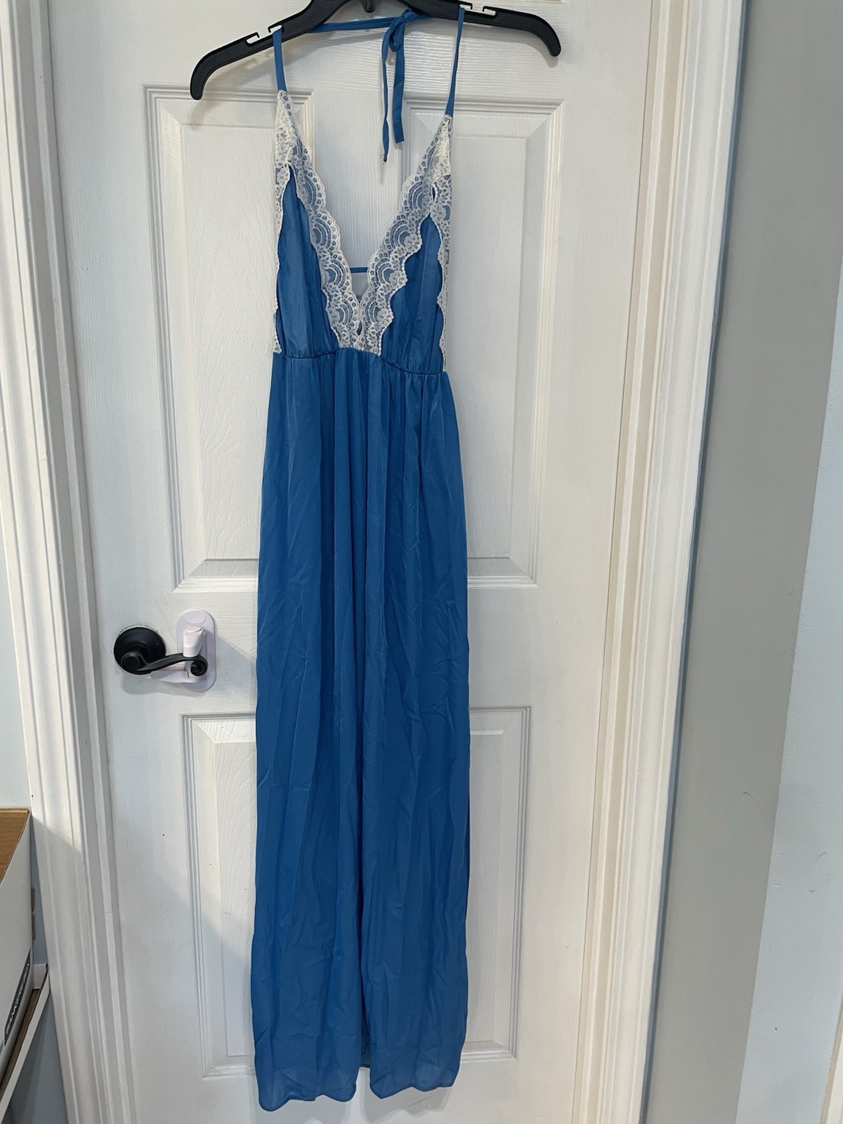 Undercover Wear Long Gown Size Petite Vintage Nylon Halter Maxi Nightgown Slip