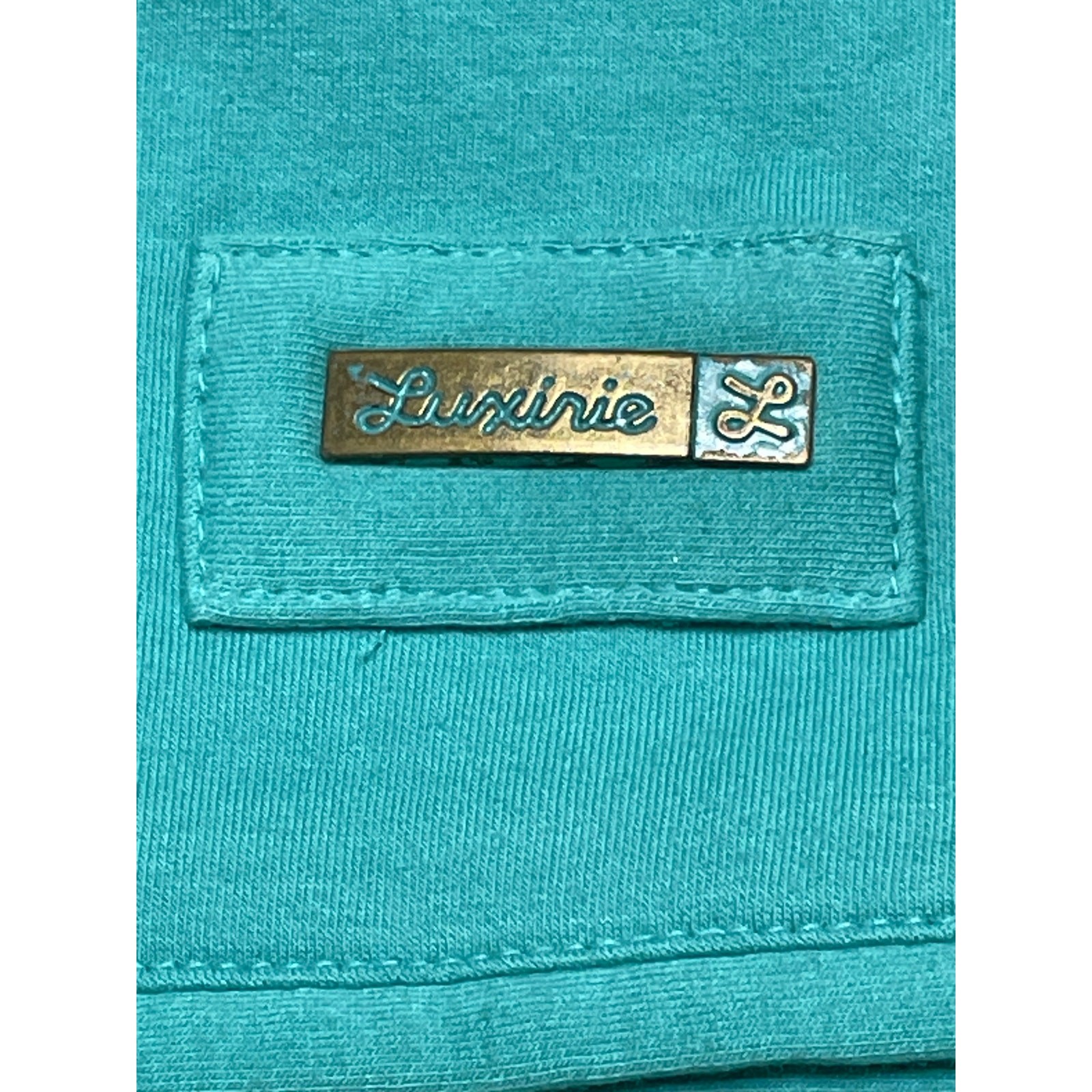 Luxirie by LRG Activewear Zip Front Aqua Sweatshirt Jacket size XL