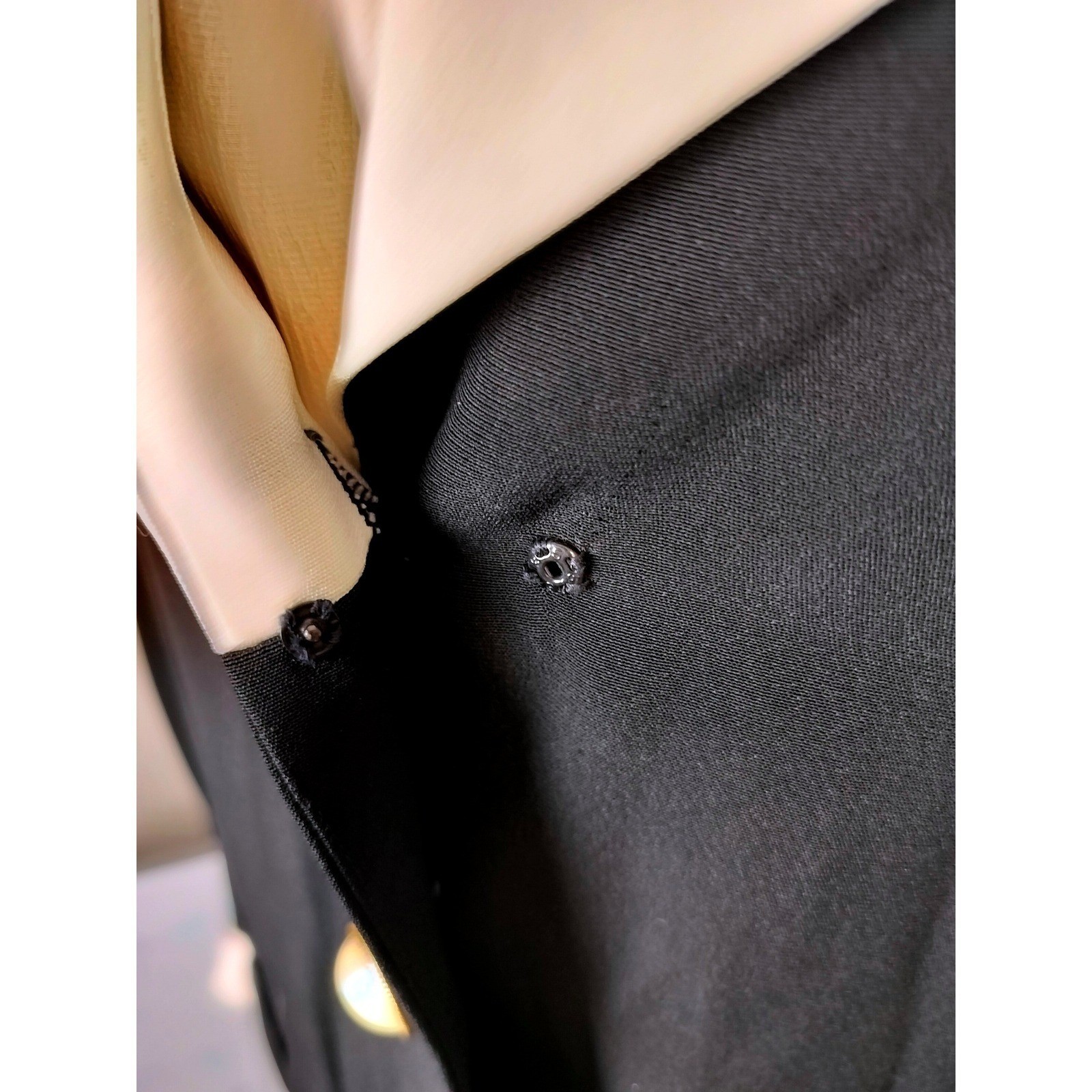Lida Baday Statement Dress Tailored Longline Blazer Women 12 Black White Pearl
