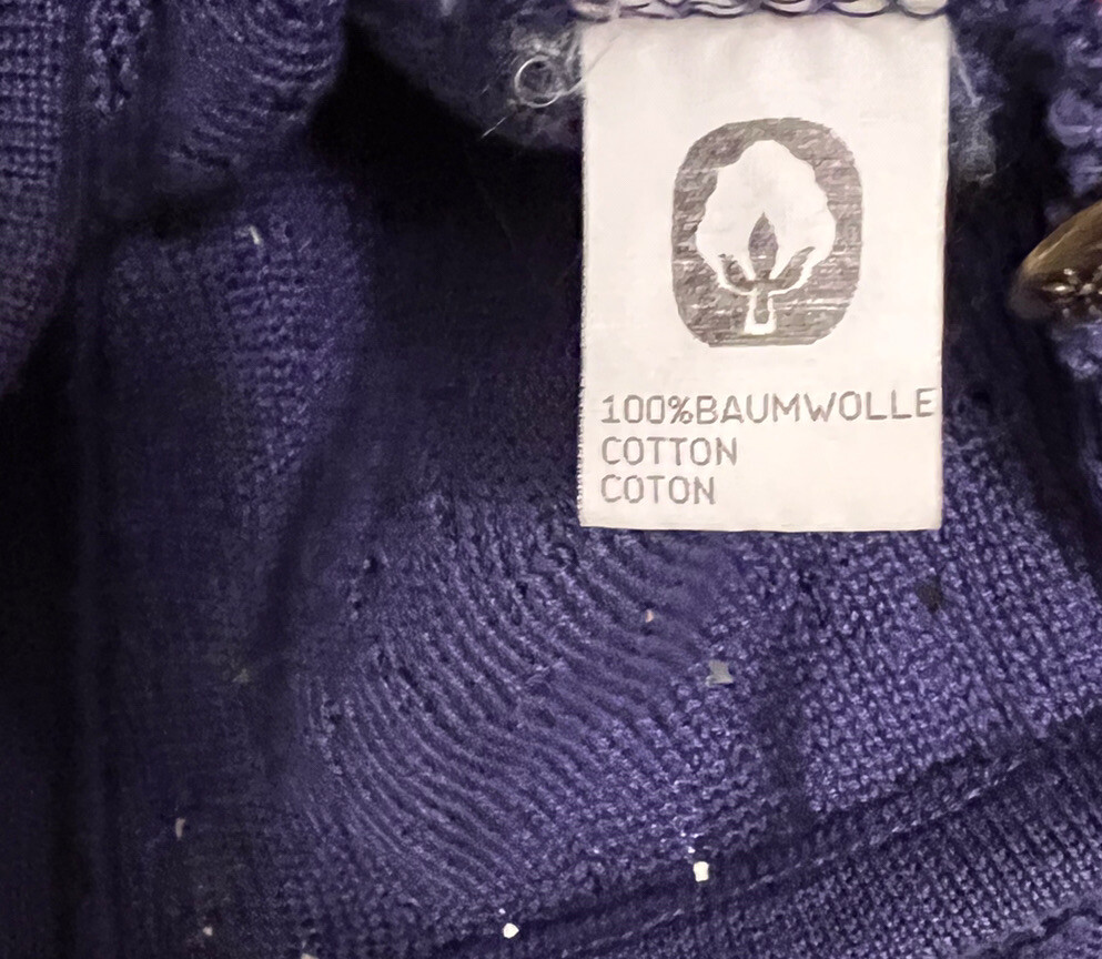 Vintage Geiger Collections Cotton Button Down Jacket Blue Made In Austria EU42