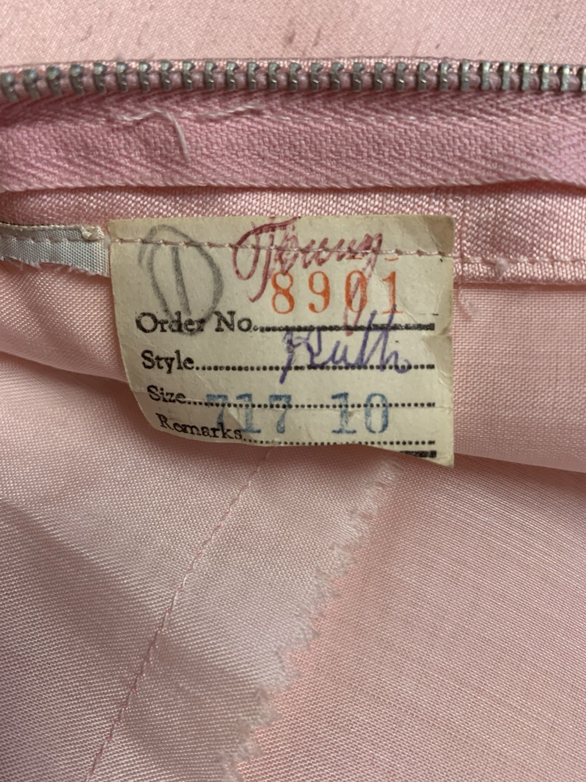 Vintage 60s The Halle Bros Co Cleveland Pink Beaded Dress Special Occasion Retro
