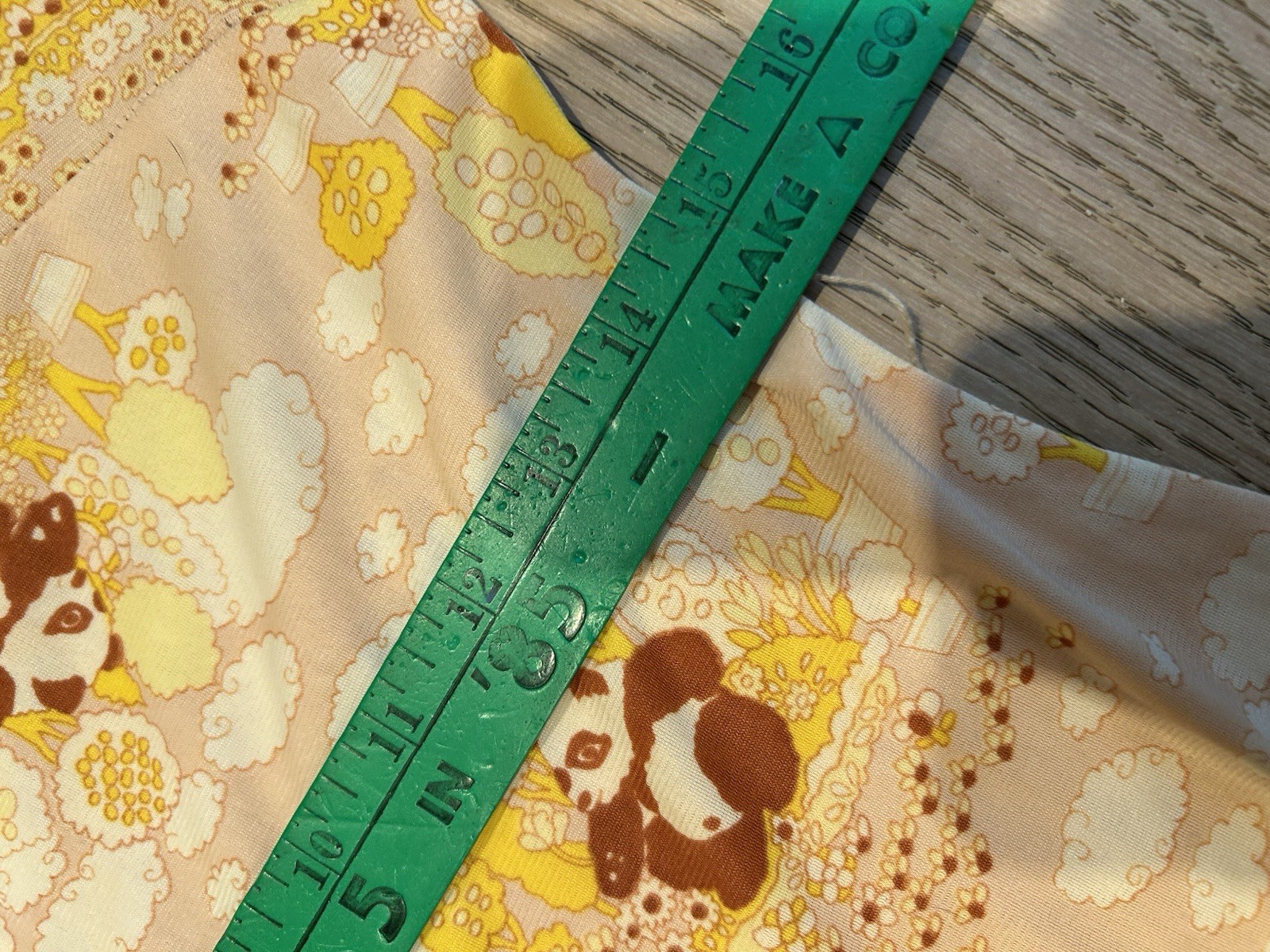 Vintage 1970’s Dress Women’s Multicolor Panda Print Novelty Midi Disco Everyday