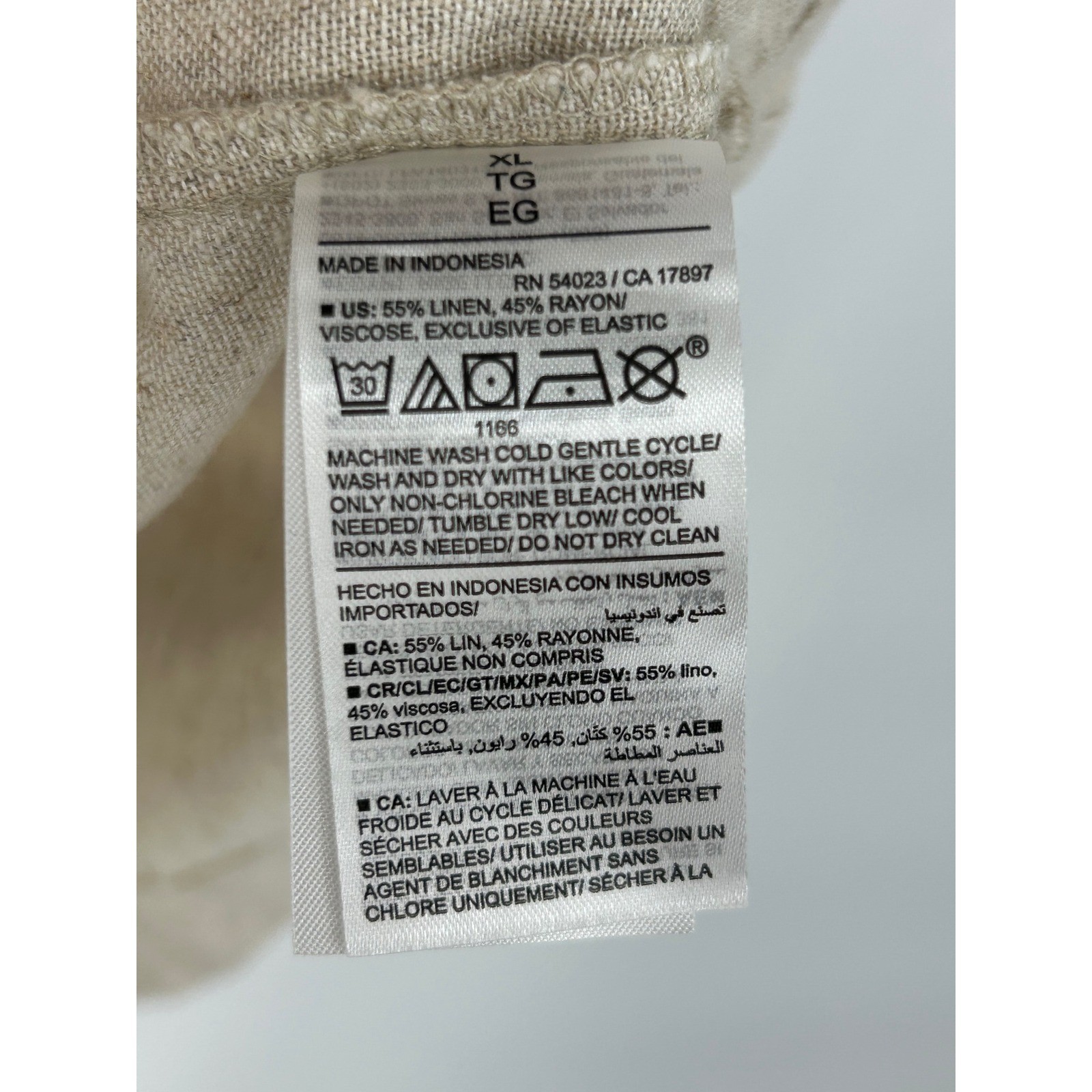 « NWT » Old Navy Linen Square Neck Smocked Back Tank Dress Size XL Neutral