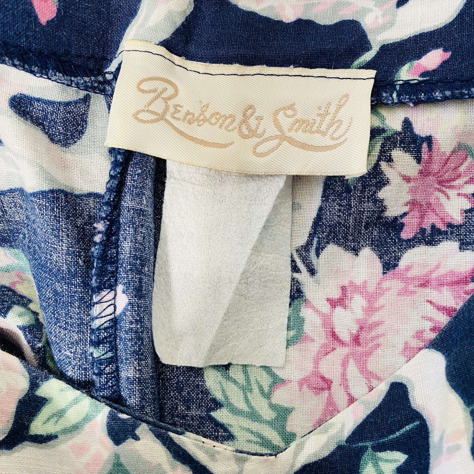 VINTAGE BENSON & SMITH Floral Off Shoulder Jumpsuit Size Small Petite 80s 90s