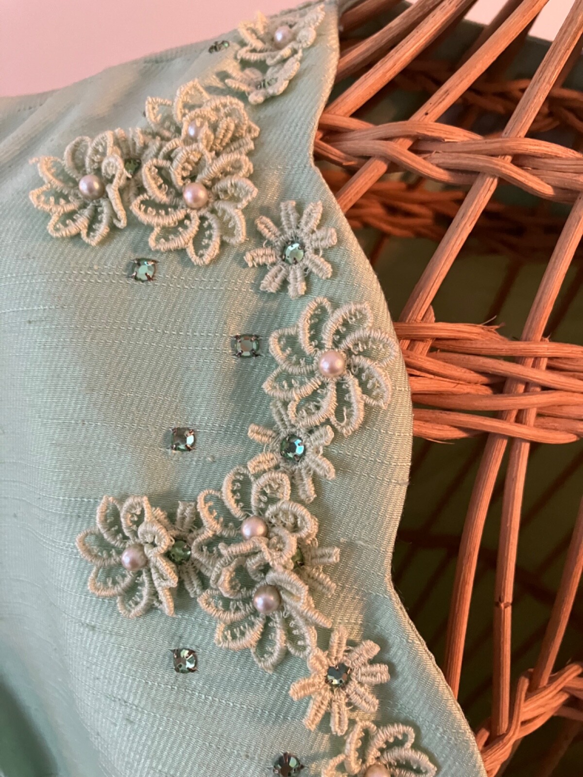 Gorgeous 1960s mint green Alfred Werber lined dress jacket – vintage