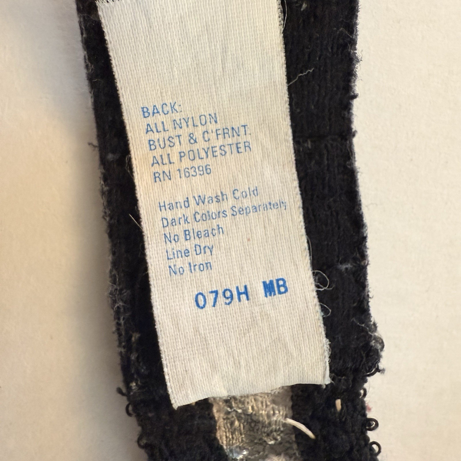 Vintage Warner’s Lace Royale Bra Size 34C Sheer Nylon Lace Underwire Unlined