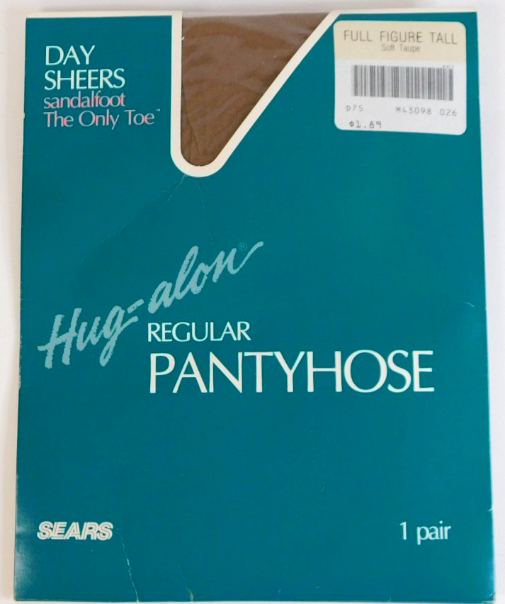 Sears Day Sheers Hug-alon Full Figure Tall Smoky Taupe REGULAR Pantyhose