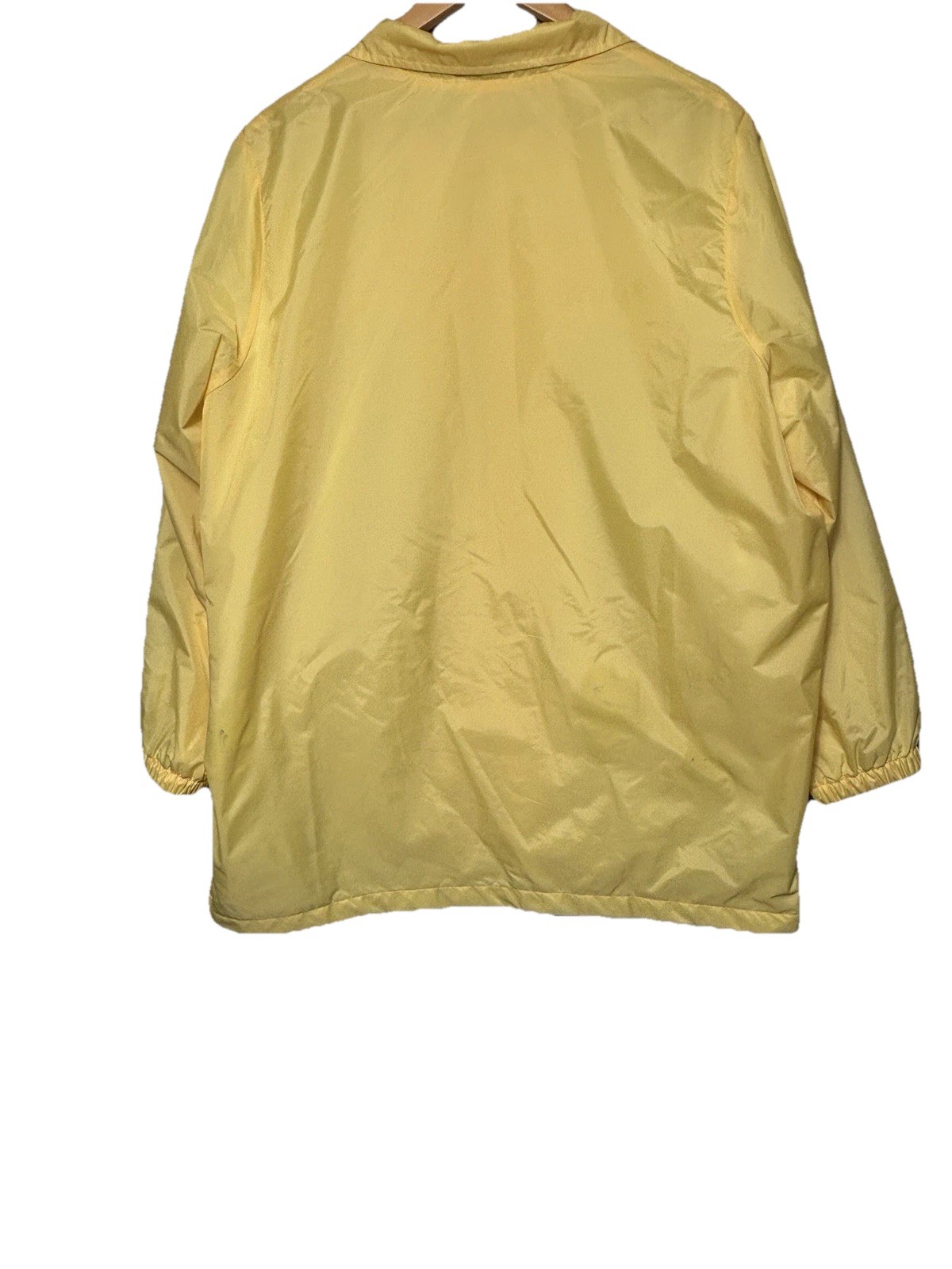 Vintage Blair Windbreaker Jacket Yellow Floral Embroidered XL 90s Nylon