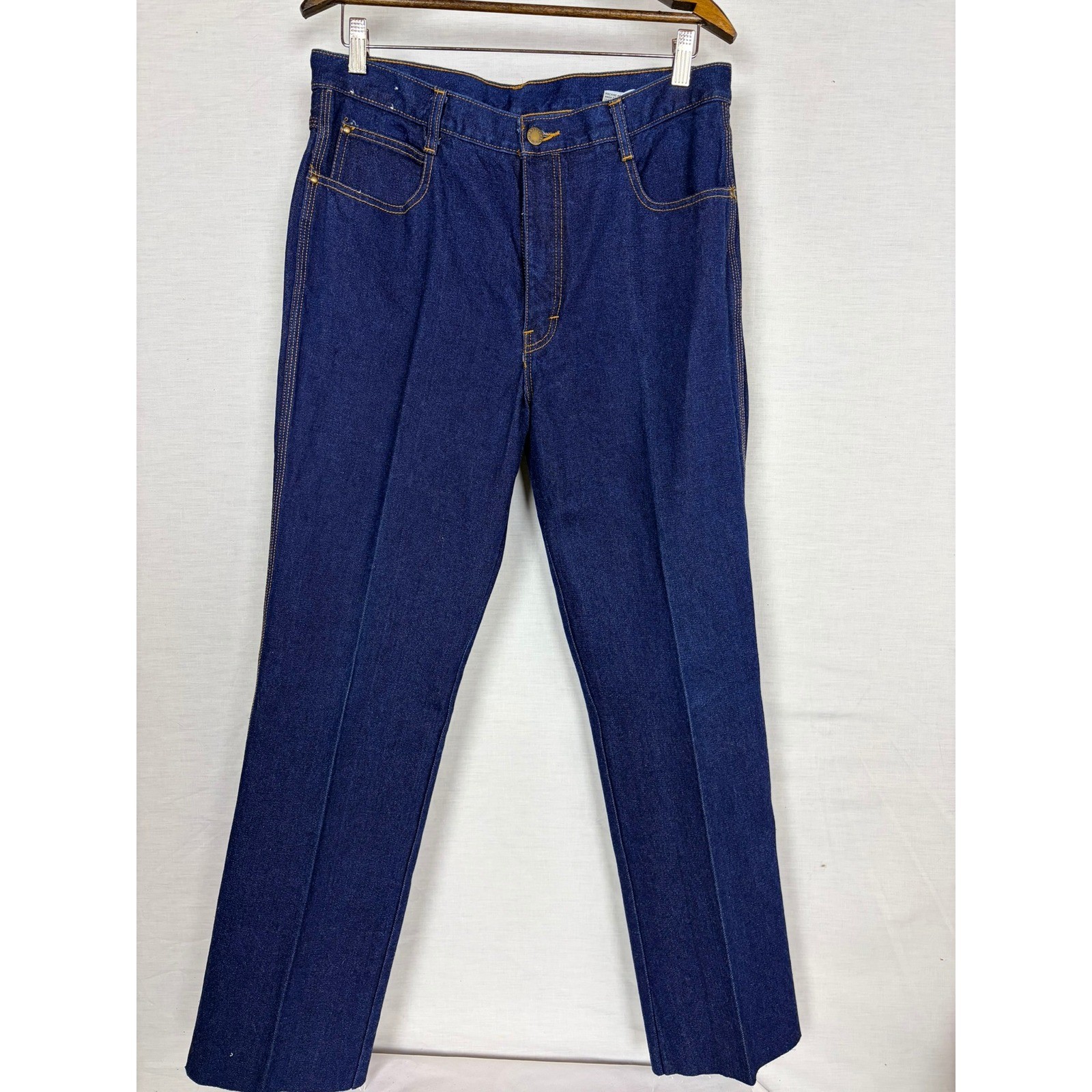 Vintage Brittania High Waisted Straight Leg Jeans Dark Wash Indigo Blue 70s 80s