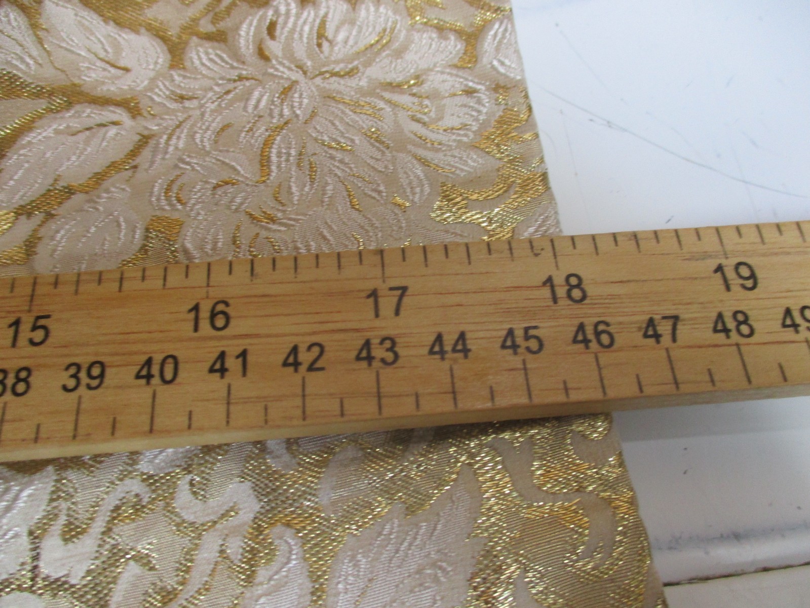Vtg 1960s Gold Lamé Brocade Bombshell Wiggle Cocktail Dress Hand Made – M