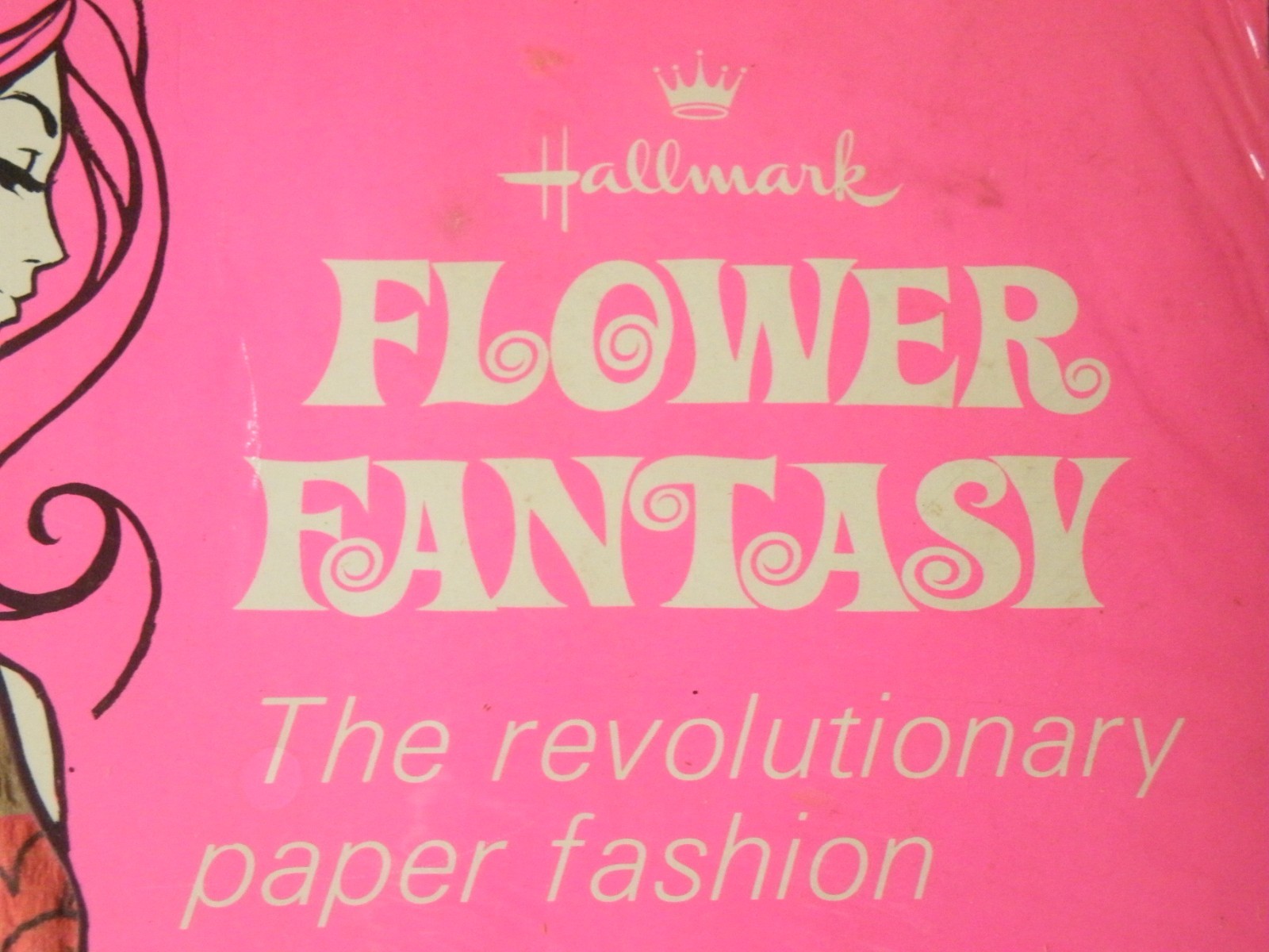 Vintage Hallmark Flower Fantasy Paper Fashion Party Dress Large 16-18 FREE SHIP