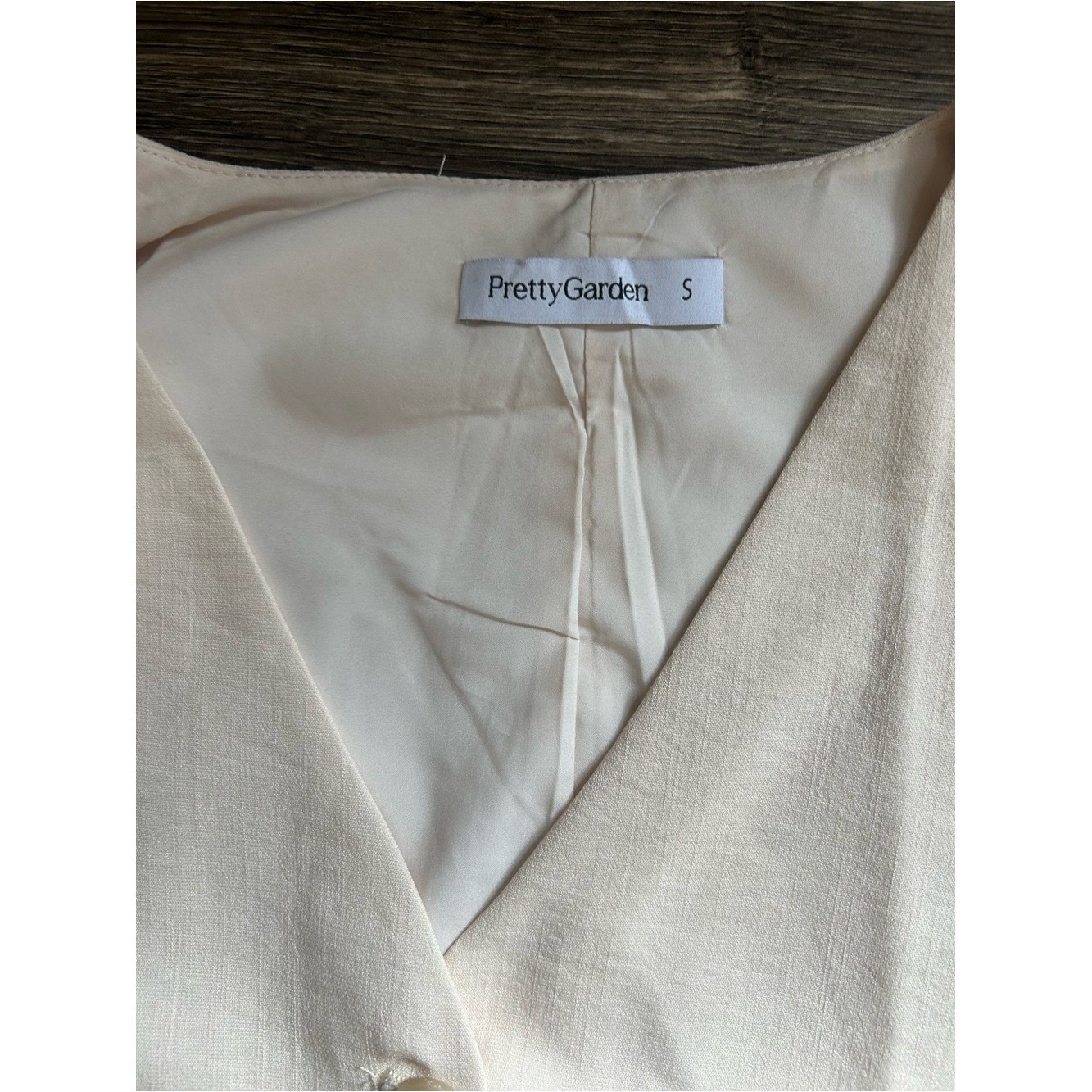 NWT 2 piece Linen Set: Sleeveless Button Vest with Matching Shorts