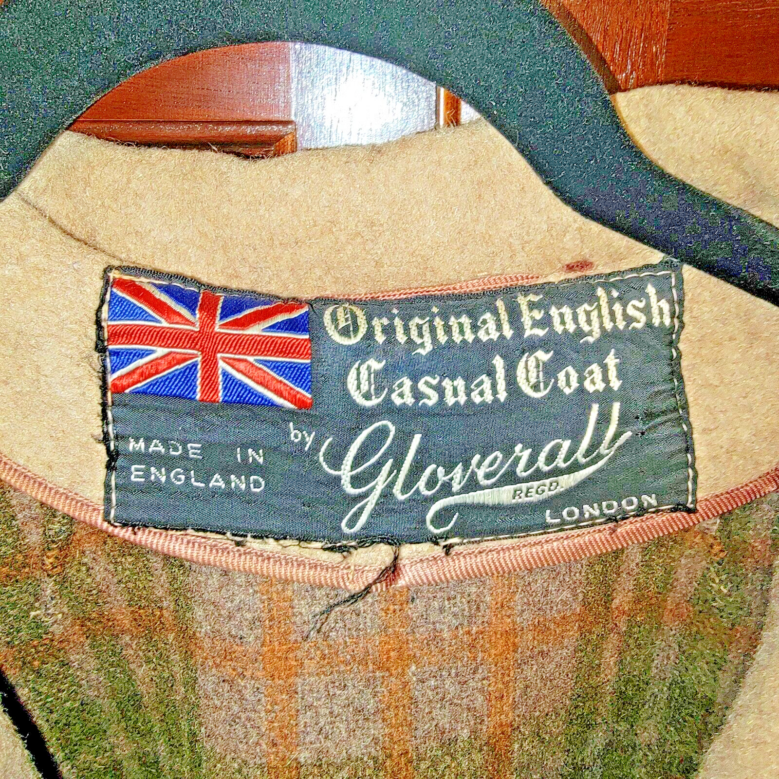 Vintage Gloverall Wool Cape Coat Jacket 1960&rsquo;s Made In England Women&rsquo;s L-XL