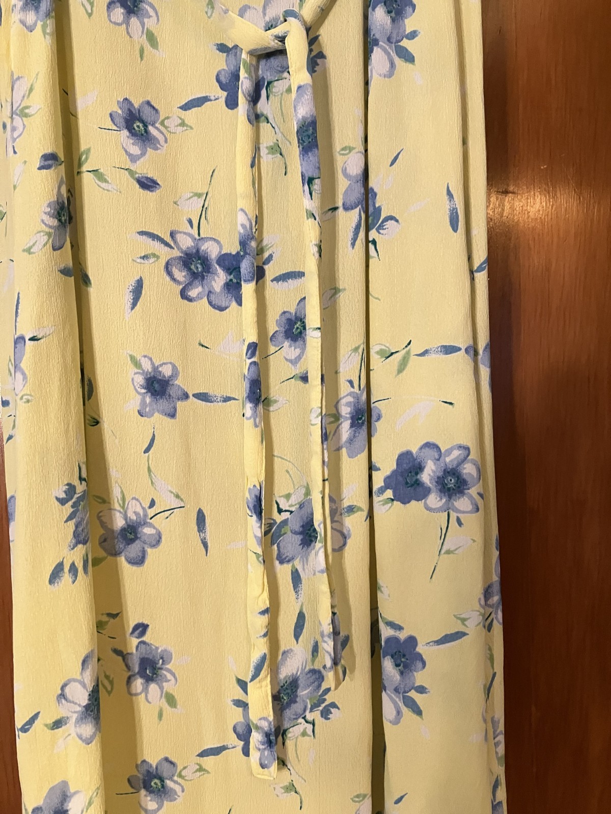 Vintage Classic Eileen West Floral Rayon Maxi Dress